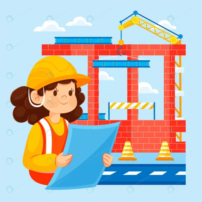 flat engineering construction illustrated.webp crc52881575 size886.32kb - title:کاراکتر دختر مهندس - اورچین فایل - format:EPS - وکتور - sku:crc52881575 - keywords: p_id:44585