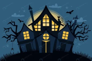 flat halloween house illustration crc67d204ce size691.72kb 1 - title:Home - اورچین فایل - format: - sku: - keywords: p_id:18