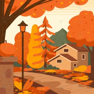 flat illustration autumn celebration rnd196 frp30589325 - title:Home - اورچین فایل - format: - sku: - keywords: p_id:18