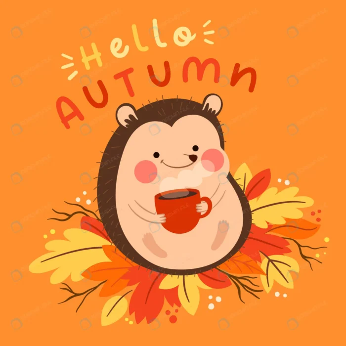 flat illustration autumn celebration rnd838 frp30119385 - title:وکتور کارتونی پاییز با کاراکتر - اورچین فایل - format:EPS - وکتور - sku:frp30119385 - keywords: p_id:68100