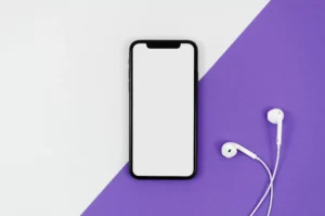 flat lay smartphone mock up with earphones crc488a4fe6 size52.49mb min - title:Home - اورچین فایل - format: - sku: - keywords: p_id:18