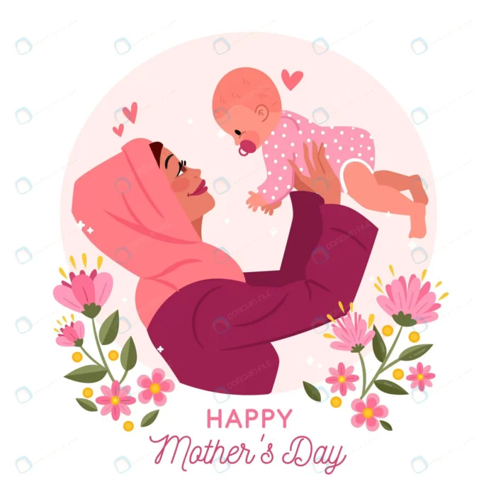 flat mother s day illustration 6 crc66881950 size802.64kb 1 - title:روز مادر مبارک با فرمت وکتور - اورچین فایل - format:EPS - وکتور - sku:crc66881950 - keywords: p_id:43166