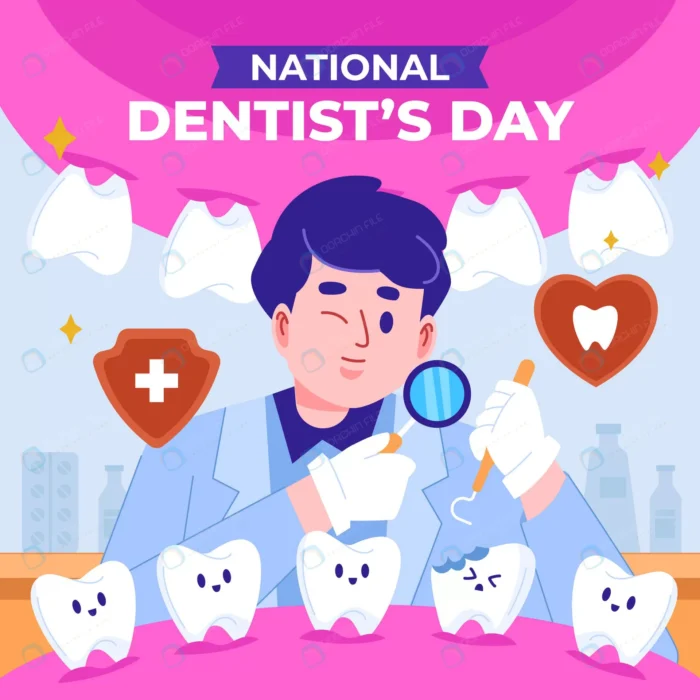 flat national dentist s day illustration crcbacc8853 size1.03mb - title:وکتور تبریک روز جهانی دندانپزشک با کاراکتر - اورچین فایل - format:EPS - وکتور - sku:crcbacc8853 - keywords: p_id:78255