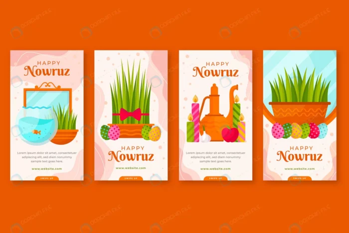flat nowruz instagram stories collection 4 crc82d6099c size2.55mb 1 - title:مجموعه 4 تایی استوری اینستاگرام نوروز - اورچین فایل - format:EPS - وکتور - sku:crc82d6099c - keywords: p_id:52870
