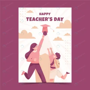 flat teachers day vertical poster template crcf2604cf4 size0.35mb - title:Home - اورچین فایل - format: - sku: - keywords: p_id:18