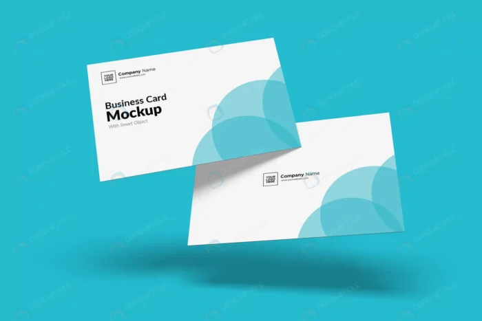 floated business card mockup crc3f81bd22 size4.00mb - title:کارت ویزیت لایه باز تجاری - اورچین فایل - format:PSD - فتوشاپ - sku:crc3f81bd22 - keywords: p_id:60381