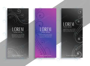 floral decorative banners set template design crc3ae21eb4 size2.11mb - title:Home - اورچین فایل - format: - sku: - keywords: p_id:18