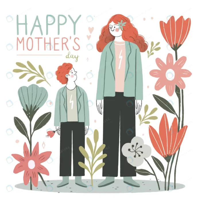 floral mother s day illustration crcec94fc31 size2.39mb - title:وکتور کارتونی تبریک روز مادر - اورچین فایل - format:EPS - وکتور - sku:crcec94fc31 - keywords: p_id:84635