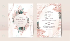 floral wedding invitation template set with elegan rnd572 frp10097611 - title:Home - اورچین فایل - format: - sku: - keywords: p_id:18