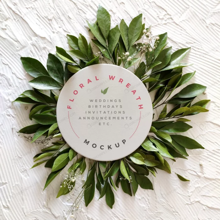 floral wreath mockup crca63942a2 size62.30mb - title:موکاپ کارت دعوت عروسی - اورچین فایل - format:PSD - فتوشاپ - sku:crca63942a2 - keywords: p_id:100641