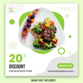 food banner social media post template design crc873db9de size1.77mb - title:Home Main - اورچین فایل - format: - sku: - keywords: p_id:18