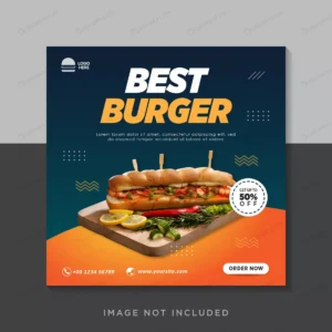 food burger social media instagram post banner te crc337a6d9c size1.41mb - title:Home - اورچین فایل - format: - sku: - keywords: p_id:18