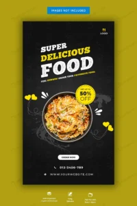 food menu restaurant instagram story template crc7860597a size5.51mb - title:Home - اورچین فایل - format: - sku: - keywords: p_id:18