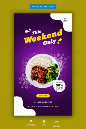food menu restaurant instagram story template crcd924d69a size7.97mb - title:Home - اورچین فایل - format: - sku: - keywords: p_id:18