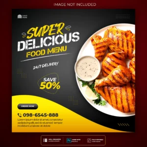 food social media instagram post template crca87409e4 size8.49mb - title:Home - اورچین فایل - format: - sku: - keywords: p_id:18