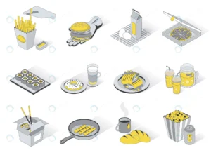 foodstuffs concept 3d isometric icons set pack el crc6d5f4166 size4.43mb - title:Home - اورچین فایل - format: - sku: - keywords: p_id:18