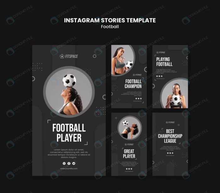 football ad instagram stories template crca66b3c67 size77.23mb 1 - title:مجموعه قالب آماده لایه باز استوری اینستاگرام با موضوع فوتبال و ورزش - اورچین فایل - format:PSD - فتوشاپ - sku:crca66b3c67 - keywords: p_id:45743