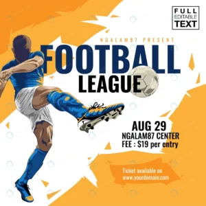 football soccer league flyer template rnd243 frp30203488 - title:Home - اورچین فایل - format: - sku: - keywords: p_id:18