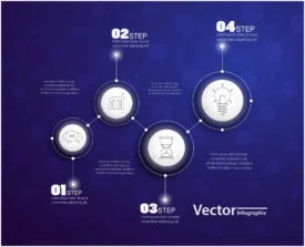 four steps infographics with circles crccefce7a2 size5.72mb - title:Home Main - اورچین فایل - format: - sku: - keywords: p_id:18