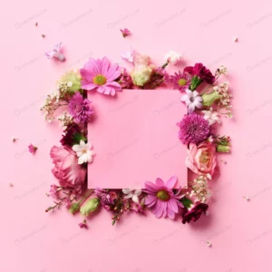 frame pink flowers punchy pastel background valen crc650e2359 size8.52mb 4016x4016 - title:Home - اورچین فایل - format: - sku: - keywords: p_id:18