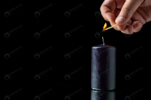 front view black candle dark surface crc4ab6c408 size3.30mb 5600x3737 - title:Home - اورچین فایل - format: - sku: - keywords: p_id:18