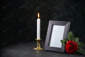 front view burning candle with picture frame dark crc3e6c95cb size10.43mb 5600x3737 - title:Home - اورچین فایل - format: - sku: - keywords: p_id:18