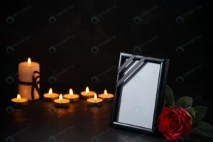 front view burning candles with picture frame dar crccd4610e7 size7.67mb 5600x3737 - title:Home - اورچین فایل - format: - sku: - keywords: p_id:18