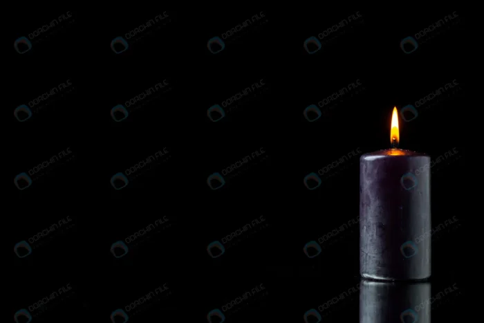 front view dark candle lighting dark surface crcf33d3e54 - title:تصویر شمع روشن با پس زمینه مشکی - اورچین فایل - format:JPG - استوک - sku:crcf33d3e54 - keywords: p_id:65759