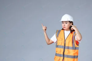 front view female builder uniform white wall crc3349c0c0 size6.74mb 4976x3317 - title:Home - اورچین فایل - format: - sku: - keywords: p_id:18