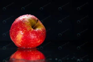front view fresh red apple black background color crcb1b37b00 size11.20mb 5600x3733 - title:Home - اورچین فایل - format: - sku: - keywords: p_id:18