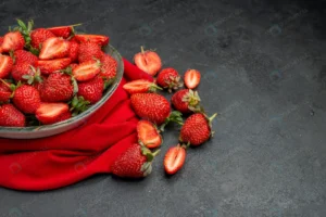 front view fresh red strawberries inside plate da crcb196ac6c size17.19mb 5600x3737 1 - title:Home - اورچین فایل - format: - sku: - keywords: p_id:18