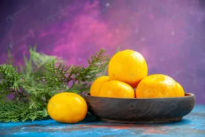 front view fresh tangerines inside plate with gre crc0c737e9e size11.51mb 5600x3733 - title:Home - اورچین فایل - format: - sku: - keywords: p_id:18