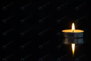 front view little burning candle black crc22834007 size9.94mb 5600x3737 - title:Home - اورچین فایل - format: - sku: - keywords: p_id:18