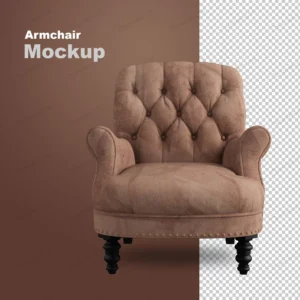 front view of armchair in 3d rendering crce0f1156c size10.27mb - title:Home - اورچین فایل - format: - sku: - keywords: p_id:18