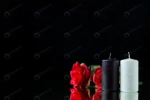 front view pair candles with red roses black crc70f4929e size5.79mb 5600x3737 - title:Home - اورچین فایل - format: - sku: - keywords: p_id:18