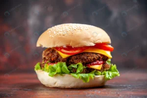 front view tasty meat burger with cheese salad da crc816552fc size7.08mb 5692x3795 - title:Home - اورچین فایل - format: - sku: - keywords: p_id:18