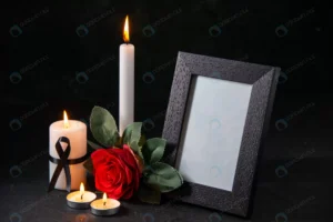 front view white candle with picture frame flower crca332bee1 size11.33mb 5600x3737 - title:Home - اورچین فایل - format: - sku: - keywords: p_id:18