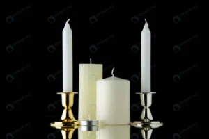 front view white candles pitch black crc87eda8d9 size3.08mb 5600x3737 - title:Home - اورچین فایل - format: - sku: - keywords: p_id:18