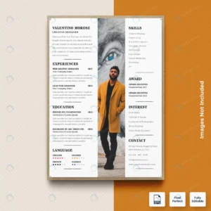 full image white cv resume cv template vector pre crcc6efdffb size1.46mb - title:Home - اورچین فایل - format: - sku: - keywords: p_id:18