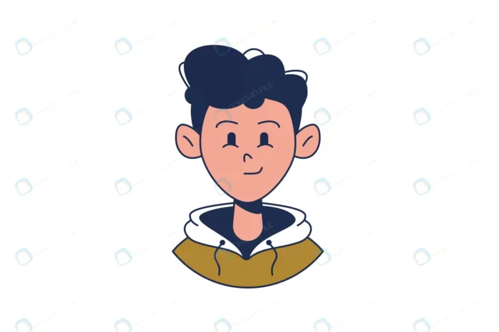 funny cartoon face darkhaired young boy isolated crc5182171a size0.66mb - title:پرتره کاراکتر پسر کارتونی - اورچین فایل - format:EPS - وکتور - sku:crc5182171a - keywords: p_id:77521