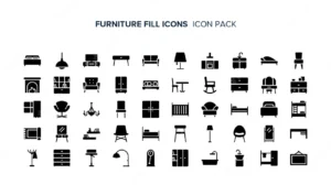 furniture fill icons rnd271 frp25636942 - title:Home - اورچین فایل - format: - sku: - keywords: p_id:18