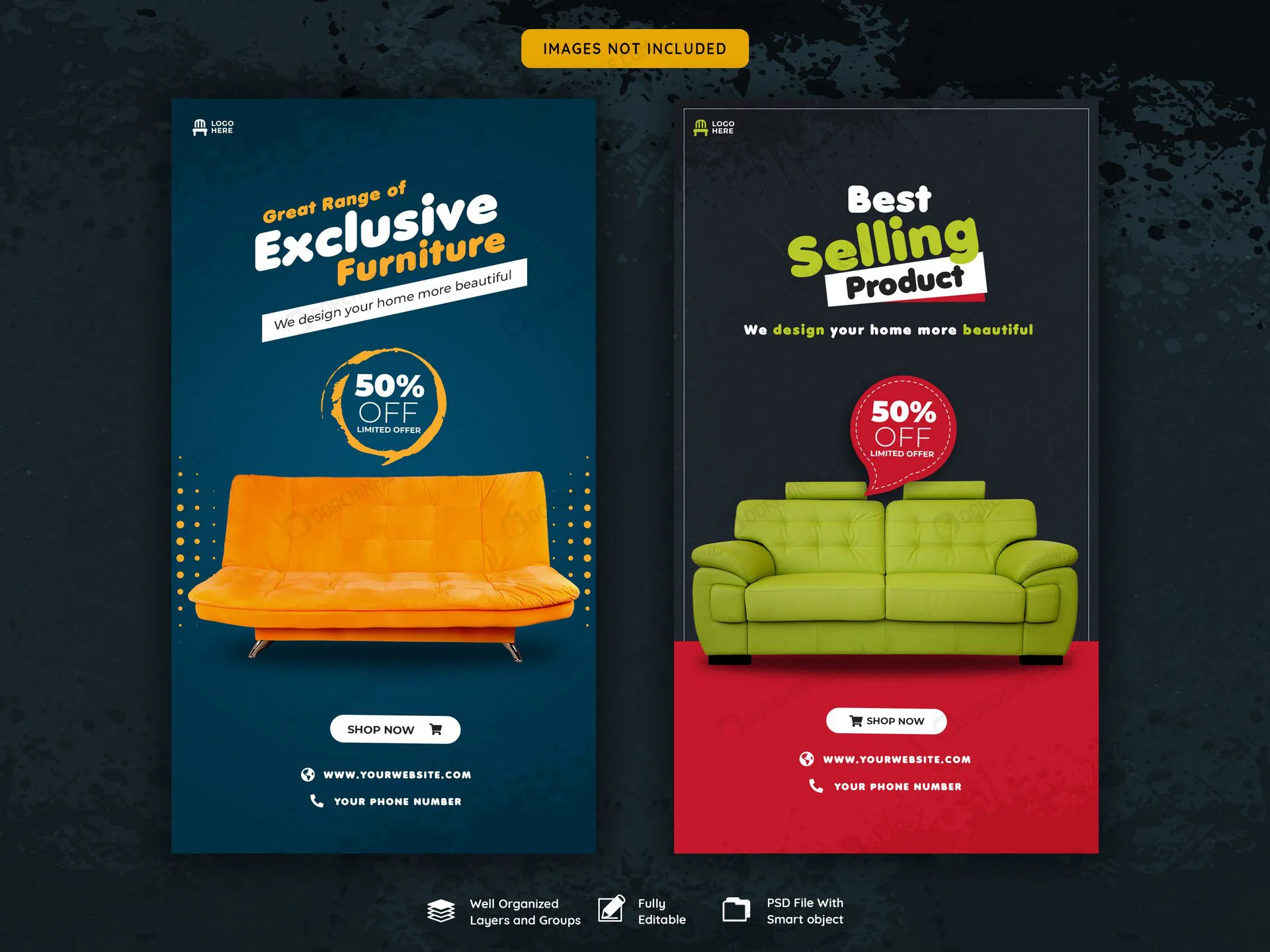 furniture instagram stories template crccca1f8d5 size10.21mb - title:استوری اینستاگرام تبلیغ مبلمان خانگی - اورچین فایل - format:PSD - فتوشاپ - sku:crccca1f8d5 - keywords:استوری اینستاگرام تبلیغ مبلمان خانگی p_id:105203