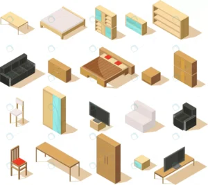 furniture isometric set isolated items with doubl crc757c0c39 size1.06mb - title:Home - اورچین فایل - format: - sku: - keywords: p_id:18