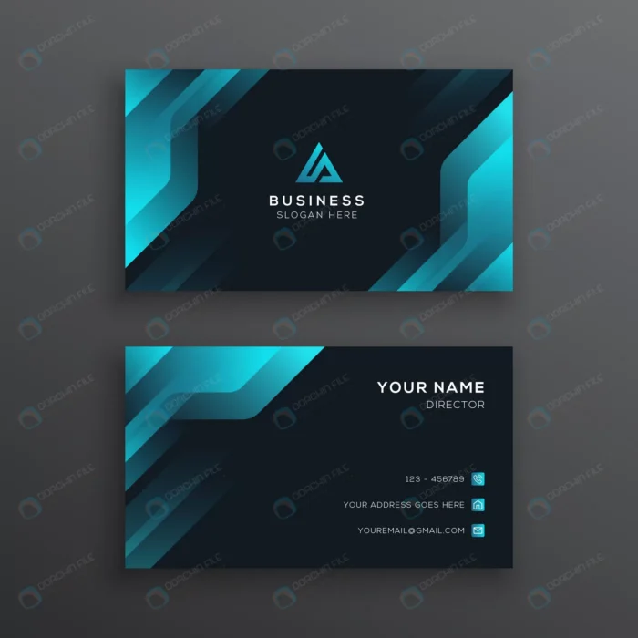 futuristic professional corporate business card t crcc8324856 size1.63mb - title:تمپلیت کارت ویزیت مشکی و آبی رنگ - اورچین فایل - format:EPS - وکتور - sku:crcc8324856 - keywords: p_id:80283