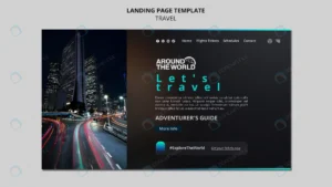 futuristic travel landing page template rnd931 frp25272478 - title:Home - اورچین فایل - format: - sku: - keywords: p_id:18