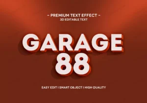 garage 88 text effect style template crc4673463d size2.35mb - title:Home - اورچین فایل - format: - sku: - keywords: p_id:18