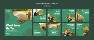 gardening concept social media post template crc33d7f695 size111.58mb - title:Home - اورچین فایل - format: - sku: - keywords: p_id:18