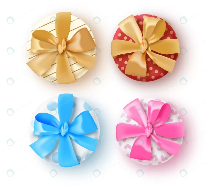 gifts element vector set design gift element coll crcb13d9d50 size6.42mb - title:مجموعه جعبه هدیه دایره ای شکل - اورچین فایل - format:EPS - وکتور - sku:crcb13d9d50 - keywords: p_id:86025