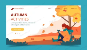 girl reading park autumn landing page template crc92968b82 size1.85mb - title:Home - اورچین فایل - format: - sku: - keywords: p_id:18