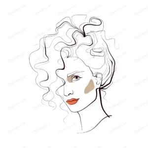 girl with curly hair abstract face fashion illust crca7ec1632 size1.72mb - title:Home - اورچین فایل - format: - sku: - keywords: p_id:18